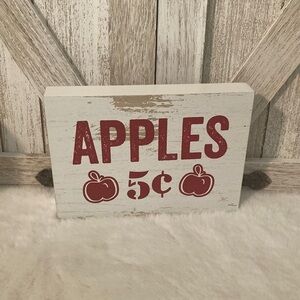 Target BP Distressed Apple Tabletop Sign